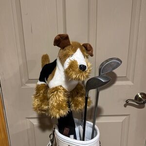 Plush Animal Dog Terrier Golf Club Head Cover Driver Fairway
Woods Headcover